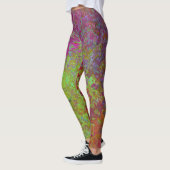 Vet, kleurrijk, platter verf, Abstract Leggings (Links)