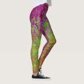 Vet, kleurrijk, platter verf, Abstract Leggings (Rechts)