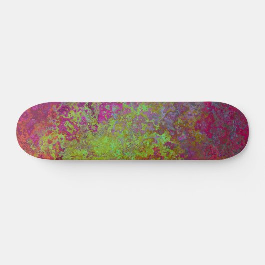 Vet, kleurrijk, platter verf, Abstract Persoonlijk Skateboard (Horizontaal)