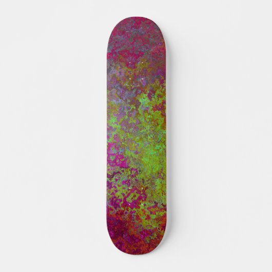 Vet, kleurrijk, platter verf, Abstract Persoonlijk Skateboard (Voorkant)
