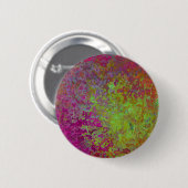 Vet, kleurrijk, platter verf, Abstract Ronde Button 5,7 Cm (Voorkant /achterkant)