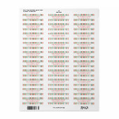 Vet kleurrijk Stripes Moderne Return Address Label (Full Sheet)