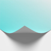 Vet kleurrijk wit tot blauw Ombre verloop Cadeaupapier (Hoek)