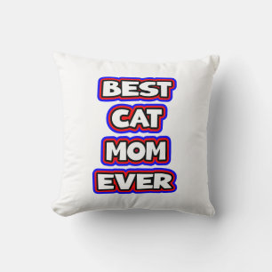 Vet Kleurrijke Beste Kat Mama Ooit Leuke Typografi Kussen