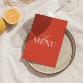 Vet Kleurrijke Heldere Funky Moderne Unieke Bruilo Menu