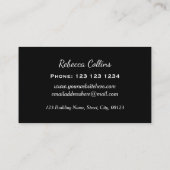 Vet kleurrijke mozaïektegels visitekaartje (Achterkant)