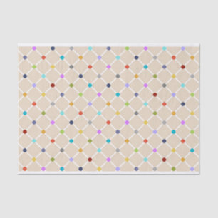 Vet Kleurrijke Polka Dot Print Tissue Papier