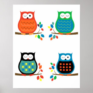 Vet kleurrijke Prints (vier 8x10)