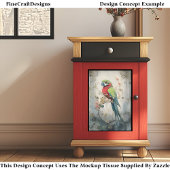 Vet Kleurrijke Steampunk Vogel Gears J7L Decoupage Tissuepapier