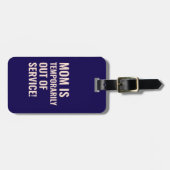 Vet Koraal Donkerblauw Mama Gift Bagagelabel (Voorkant horizontaal)