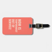 Vet Koraal Zonsondergang Kleuren Mam Gift Bagagelabel (Voorkant horizontaal)