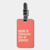 Vet Koraal Zonsondergang Kleuren Mam Gift Bagagelabel (Voorkant verticaal)