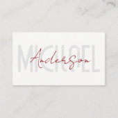 Vet | Kroatische tekst | Minimalistisch Visitekaartje (Voorkant)