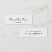 Vet krullend afstuderen invoegklasse van naamkaart contactkaartje (Voorkant / Achterkant)