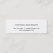 Vet krullend afstuderen invoegklasse van naamkaart contactkaartje (Achterkant)