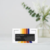 Vet kunstpatroon met Stripte Stripes uit de Mideeu Visitekaartje (Staand voorkant)