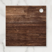 Vet land Zonnebloem | Hout Hartelijk dank Bedankjes Labels (Achterkant)