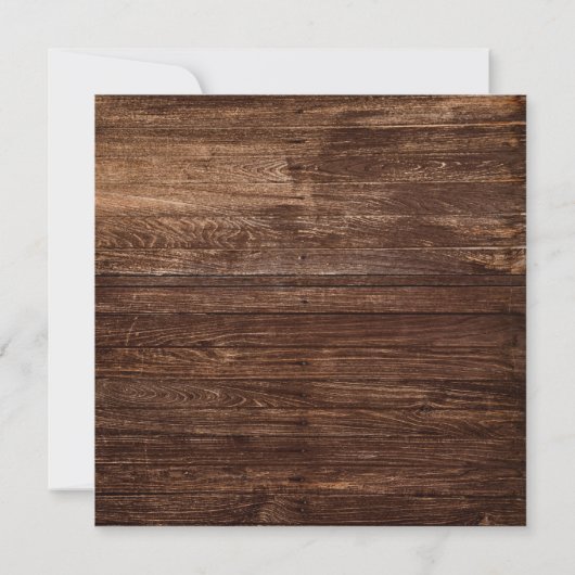 Vet land Zonnebloem | Hout Square Weddenschap Kaart (Achterkant)