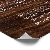 Vet land Zonnebloem | Houtbabetische zitplaatsen Poster (Hoek)