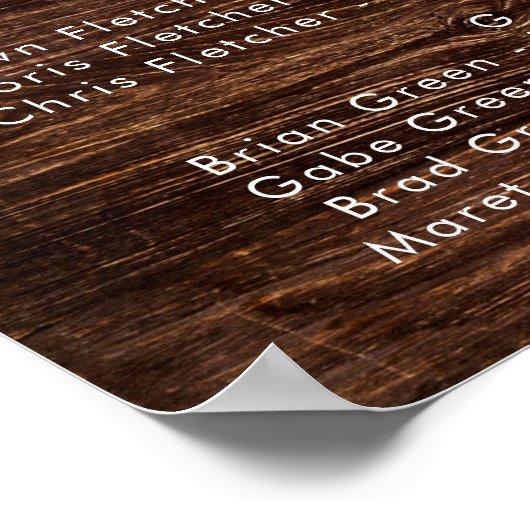 Vet land Zonnebloem | Houtbabetische zitplaatsen Poster (Hoek)