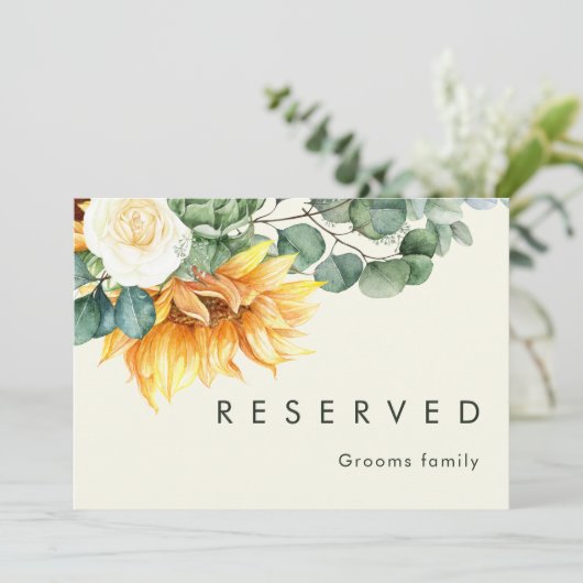 Vet land Zonnebloem Licht Geel Gereserveerd Gebied (Staand voorkant)