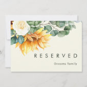 Vet land Zonnebloem Licht Geel Gereserveerd Gebied (Achterkant)