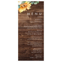 Vet land Zonnebloem | Menu Hout Weddenschap