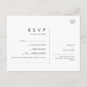 Vet land Zonnebloem | Song Request RSVP Card Briefkaart (Achterkant)