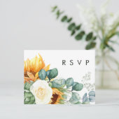 Vet land Zonnebloem | Song Request RSVP Card Briefkaart (Staand voorkant)