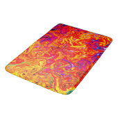 Vet Lava kleuren abstract ontwerp Badmat (Gekanteld)
