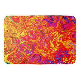 Vet Lava kleuren abstract ontwerp Badmat