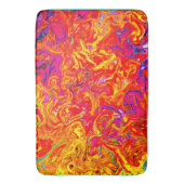 Vet Lava kleuren abstract ontwerp Badmat (Voorkant Verticaal)