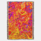Vet Lava kleuren abstract ontwerp Deken (Voorkant Verticaal)
