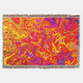 Vet Lava kleuren abstract ontwerp Deken