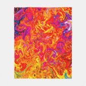 Vet Lava kleuren abstract ontwerp Fleece Deken (Voorkant)