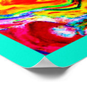 Vet Lava kleuren abstract ontwerp Poster (Hoek)
