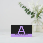 vet LAVENDER-monogram Visitekaartje (Staand voorkant)