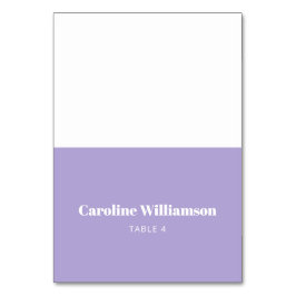 Vet lavender Paars Typografie Aangepaste tabel Kaart