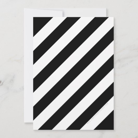 VET LEEFTIJDSNUMMER minimaal zwart wit 30E UITNODI Kaart (Achterkant)