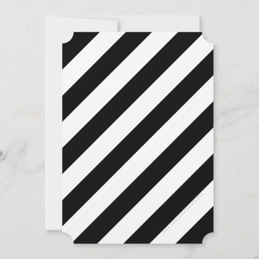 VET LEEFTIJDSNUMMER minimaal zwart wit 30E UITNODI Kaart (Achterkant)