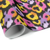 Vet Leopard Patroon Retro Glam y2k Dierenprint Cadeaupapier (Rol Hoek)