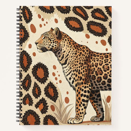 Vet Leopard Print Notitieboek (Voorkant)