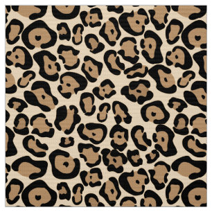 Vet Leopard Print stof bruin en zwart
