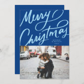 Vet Leuk Handschrift Vrolijk Kerstfeest Feestdagenkaart (Voorkant / Achterkant)