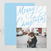 Vet Leuk Handschrift Vrolijk Kerstfeest Feestdagenkaart (Voorkant / Achterkant)