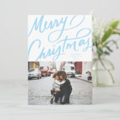 Vet Leuk Handschrift Vrolijk Kerstfeest Feestdagenkaart (Staand voorkant)