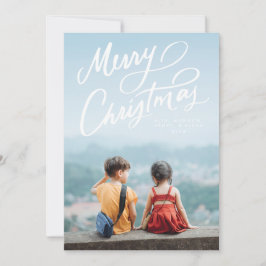 Vet Leuk Handschrift Vrolijk Kerstfeest Feestdagenkaart