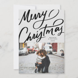 Vet Leuk Handschrift Vrolijk Kerstfeest Feestdagenkaart