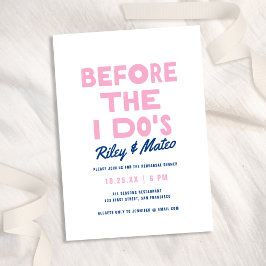 Vet Leuk Modern Type Blauw Huwelijk Repetitie Dine Kaart