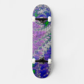 Vet Levendige Kleurrijke Funky Trippy Fractal Spir Persoonlijk Skateboard (Voorkant)